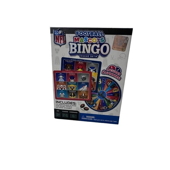 NFL Football League Team Mascots Bingo Game Set - Picture 1 of 10